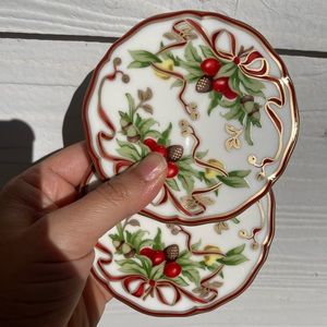 Tiffany & Co. Holiday Home Décor, Two Small Plates